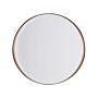 Wall Mounted Hanging Mirror Copper-colour 40 Cm Round Decorative