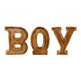 Hand Carved Wooden Embossed Letters Boy