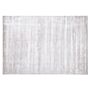 Area Rug Light Grey Viscose 140 X 200 Cm Tufted Low Pile