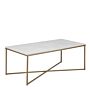 Alisma Coffee Table With White Marble Effect Top