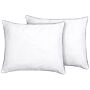 Set Of 2 Bed Pillows Cotton 50 X 60 Cm Soft