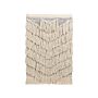 Wall Hanging Beige Cotton Handwoven With Tassels Wall Décor Hanging Decoration