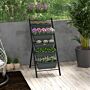 Outsunny 5-tier Vertical Raised Garden Planter With 5 Container Boxes, Outdoor Plant Stand For Vegetable Flowers, Grey