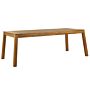 Garden Dining Table Light Acacia Solid Wood 210 X 90 Cm 8 Seater Rectangular