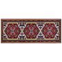 Area Rug Red Polyester 80 X 200 Cm Runner Oriental