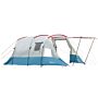 Outsunny 6-8 Person Tunnel Tent, Camping Tent With Bedroom, Sewn-in Floor, 3 Doors And Carry Bag, 2000mm Water Column For Fishing, Blue