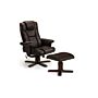 Malmo Massage Recliner & Stool Brown