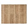 Area Rug Beige Jute 160 X 230 Cm Striped Pattern Hand Woven