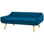 Pawhut Dog Couch With Soft Cushion, Pet Sofa Bed With Wooden Frame, Removable Cover, For Medium And Large Dogs, Blue