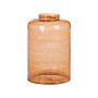 Floor Vase Orange Glass Coloured Tinted Transparent Decorative Glass