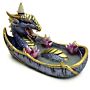 Elements Amethyst Crystal Dragon Backflow Incense Burner