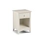 Cameo 1 Drawer Bedside - Stone White