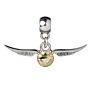 Harry Potter Silver Plated Charm Golden Snitch