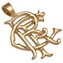 Rangers Fc 9ct Gold Pendant Heavy Large