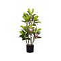 Artificial Potted Magnolia Green And Pink Synthetic Material 70 Cm