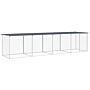 Vidaxl Chicken Cage With Roof Anthracite 403x98x90 Cm Galvanised Steel