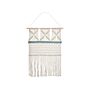 Wall Decor Beige And Blue Cotton Hanging Decoration