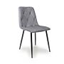 Vernon Brushed Velvet Grey Dining Chair