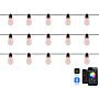 Led Lighting Chain With 15 Lights Multicolour App-controlled Colour Changing 1150 Cm With Timer Switch Remote Control Christmas Lights