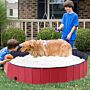 Pawhut 160 X 30h Cm Pet Swimming Pool - Red/dark Blue Pvc