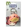 3d Pvc Keyring - Adoramals Puff The Puffer Fish