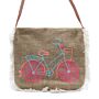 Fab Fringe Bag - Bicycle Embroidery