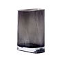 Flower Vase Dark Grey Glass 20 Cm Decorative Tabletop Home Decoration