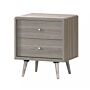 Belvoir Bedside 2 Drawer Grey Oak