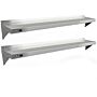 2 X Kukoo Stainless Steel Shelves 1940mm X 300mm