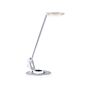 Led Desk Lamp Silver Metal Table Lighting Reading Computer Lamp Adjustable Arm Dimmer Colour Temperature Usb Port