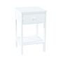 Painted White Shaker, 1 Drawer Petite Bedside Cabinet