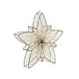 Outdoor Led Hanging Decoration Silver Metal 50 X 8 X 50 Cm Star Seasonal Accessory Garden Home Décor With Lights