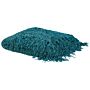 Blanket Throw Emerald Green Chenille Weave 150 X 200 Cm Soft Plushy