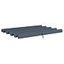 Outsunny Pergola Roof, Retractable Sun Shade Cover For 3 X 2.15m Pergola, Uv30+ Protected, Dark Grey