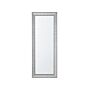 Wall Hanging Mirror Silver 50 X 130 Cm Vertical Dresser Gesso Finish