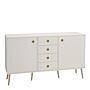 Softline Sideboard 2 Doors + 4 Drawers, White 050