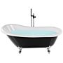 Bath Black Sanitary Acrylic 153 X 77 Cm Freestanding Clawfoot Tub