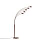 Floor Lamp Copper Colour Chromed Metal 210 Cm Adjustable 5 Lights