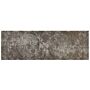 Area Rug Brown Cotton Distressed Effect 60 X 180 Cm Oriental