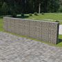 Vidaxl Gabion Wall With Covers Galvanised Steel 600x30x150 Cm