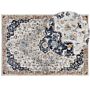 Area Rug Beige And Blue Polypropylene Polyester 160 X 230 Cm Oriental Vintage Pattern