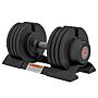 Sportnow Adjustable Dumbbells Set, 4-in-1 Weights Set With Storage Tray And Non-slip Handle, 7kg 13kg 18kg 24kg