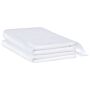 Set Of 2 Bath Sheets Towels White Terry Cotton Polyester 100 X 150 Cm Tassels Texture Bath Towels