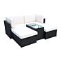 Berlin Black 4 Seater 5pc Multi Setting Relaxer Set