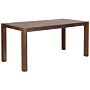 Dining Table Dark Oak Wood 150 X 85 Cm