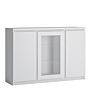 Fribo 3 Door Sideboard (glazed Centre) In White