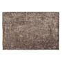 Shaggy Area Rug Light Brown Cotton Polyester Blend 140 X 200 Cm Fluffy Dense Pile