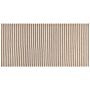 Area Rug White And Brown Cotton 80 X 150 Cm Rectangular Hand Woven