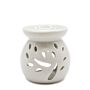 Sm Classic White Oil Burner - Tree Cut-out