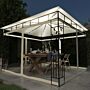 Vidaxl Gazebo With Mosquito Net&led String Lights 3x3x2.73 M Cream